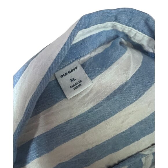 Old Navy Collared Rolled Sleeve Casual Button Down Shirt Sz XL Womens - Picture 4 of 8